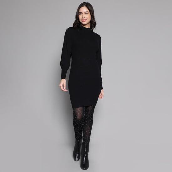 vero moda women solid sweater dress