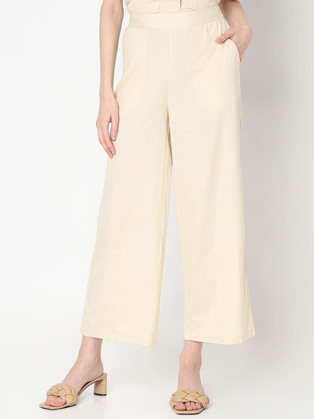 vero moda women straight fit cropped parallel trouser
