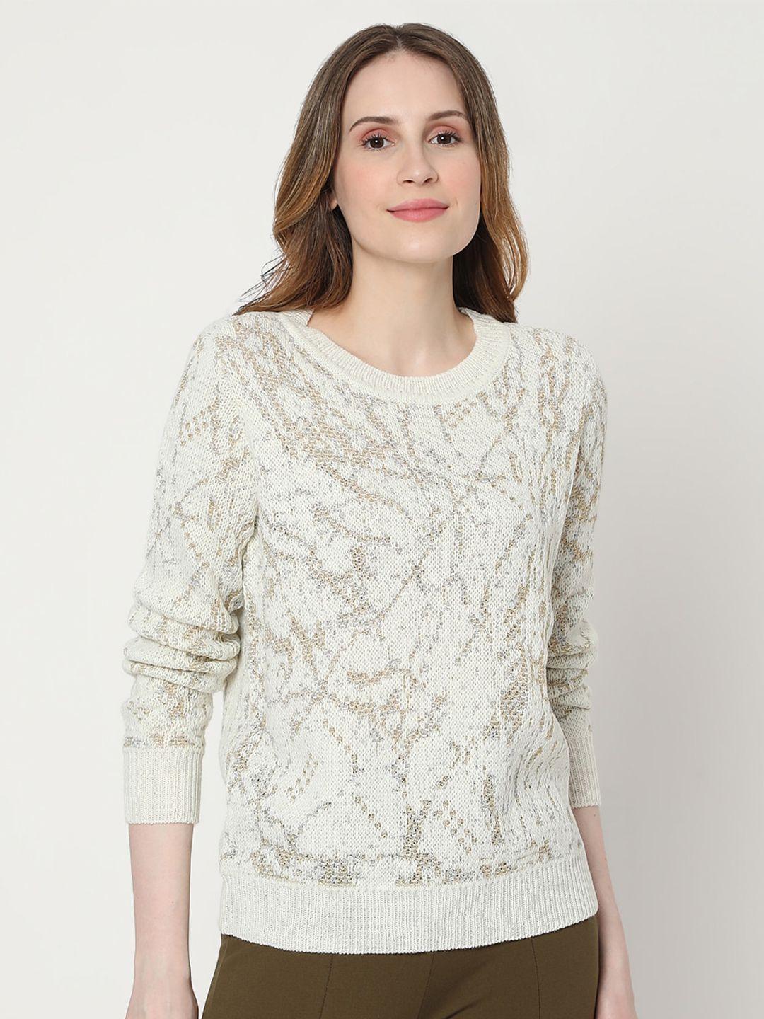 vero moda women white ribbed pullover