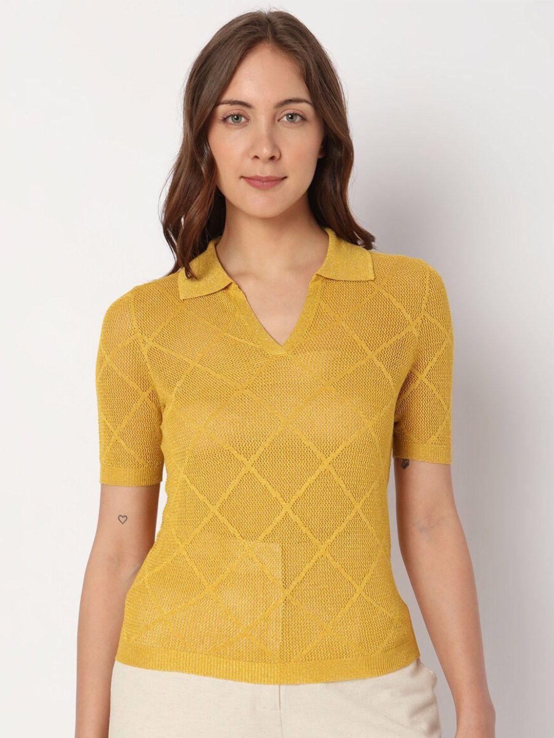 vero moda yellow top