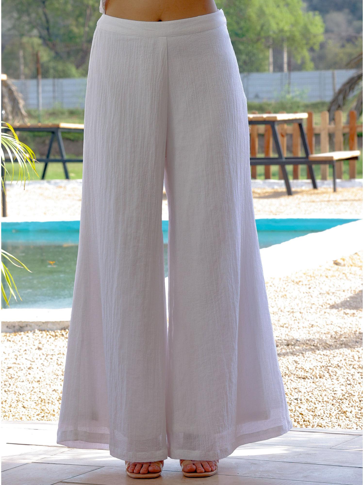 verona white flared pant