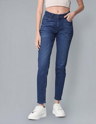 veronica skinny fit whiskered jeans