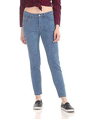 veronica skinny fit mid waist jeans