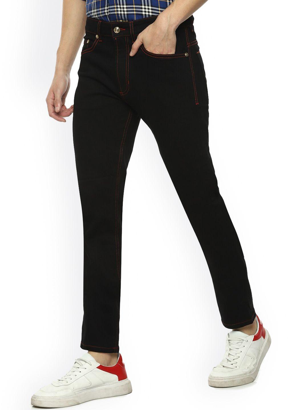 versace jeans couture men black slim fit jeans