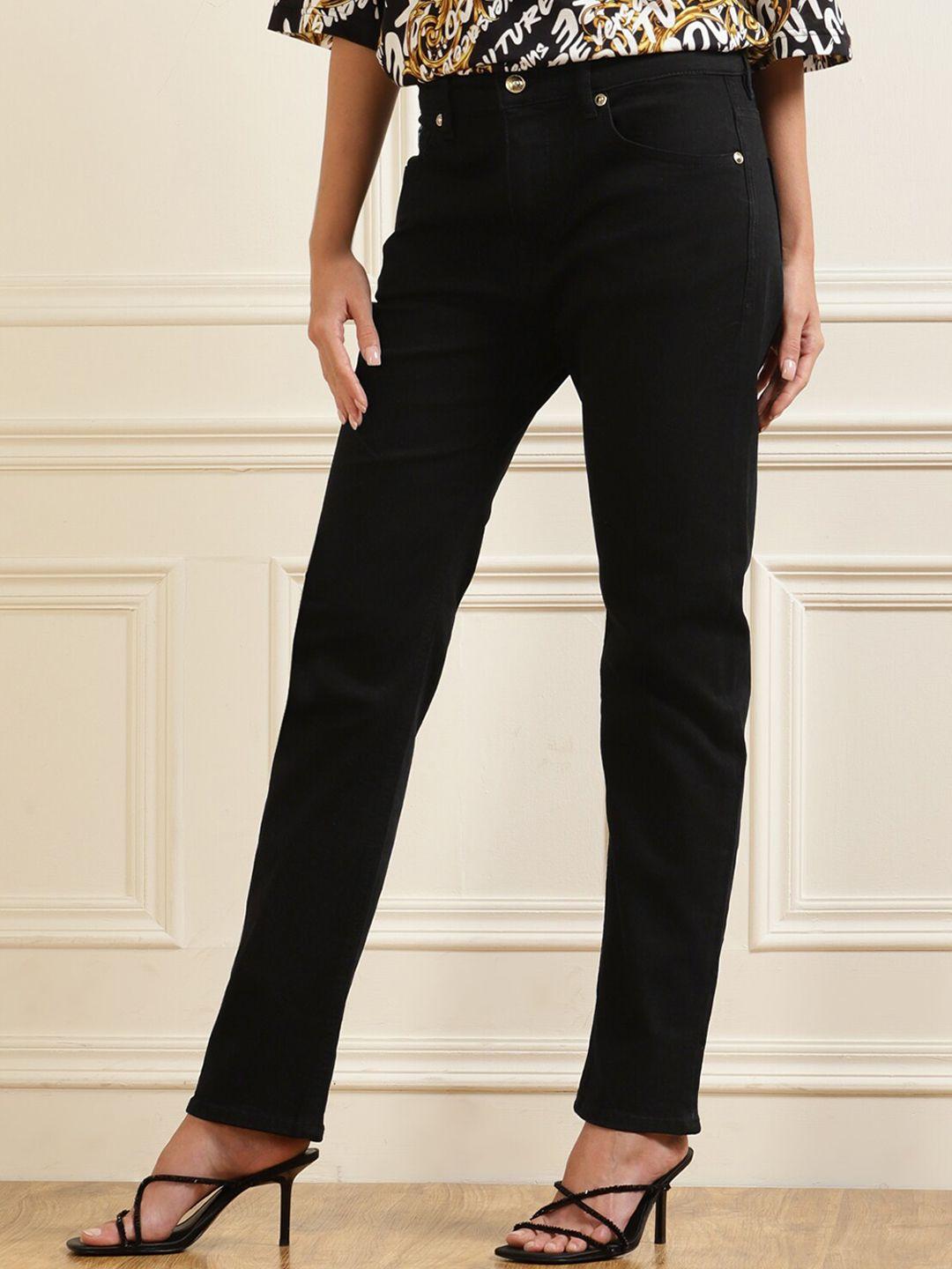 versace jeans couture women black jeans