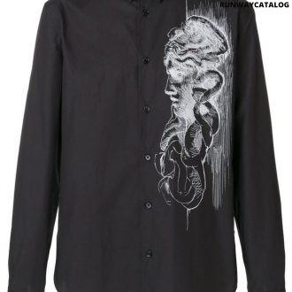 versace medusa print shirt