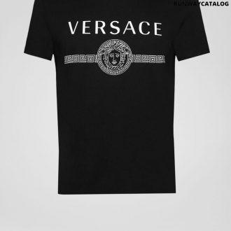 versace sustainable logo slim fit t-shirt