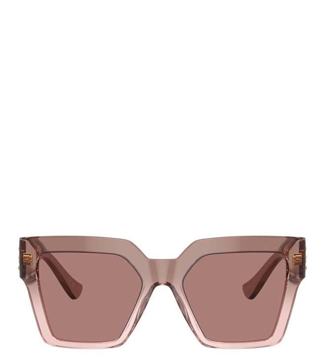 versace 0ve445854357354 brown uv protected butterfly sunglasses for women