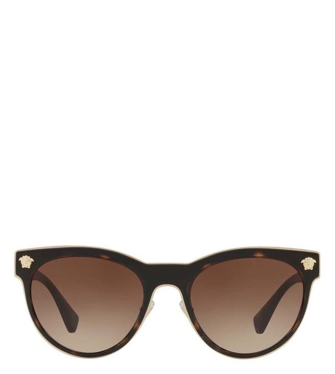 versace brown oval sunglasses for women