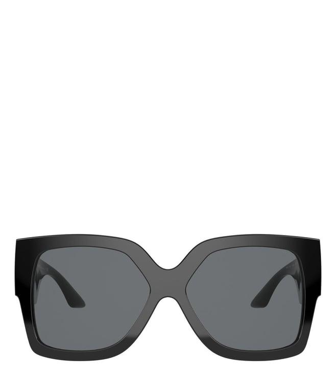 versace grey rectangular sunglasses for women