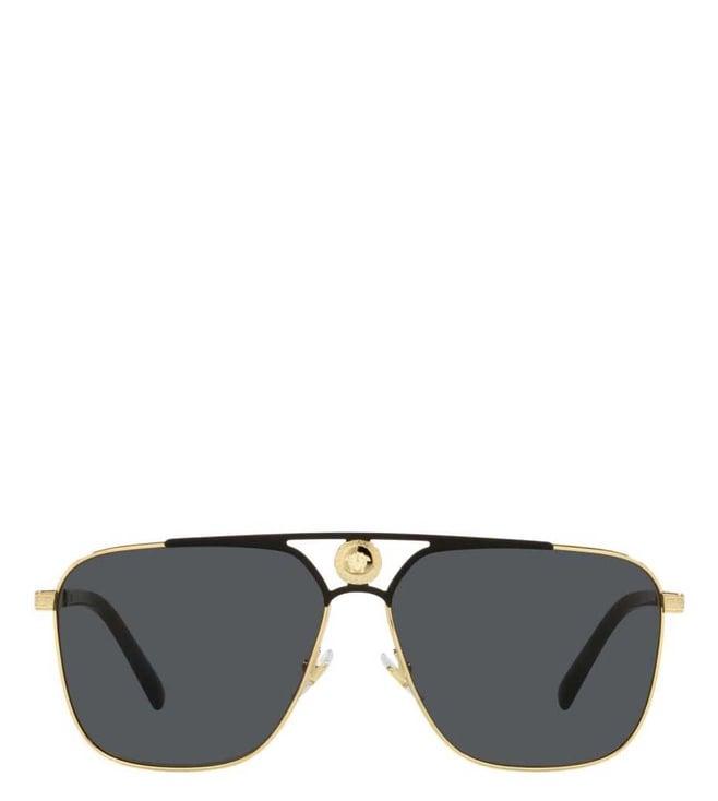 versace grey rock icons aviator sunglasses for men