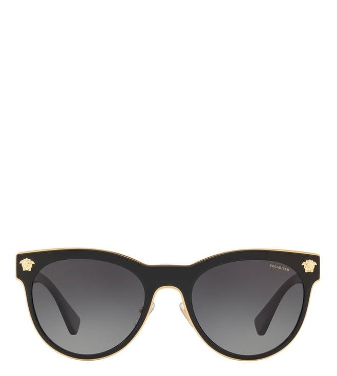 versace grey round sunglasses for women