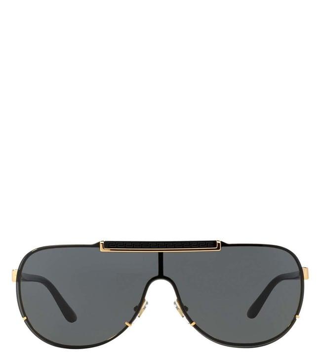 versace grey shield sunglasses for men