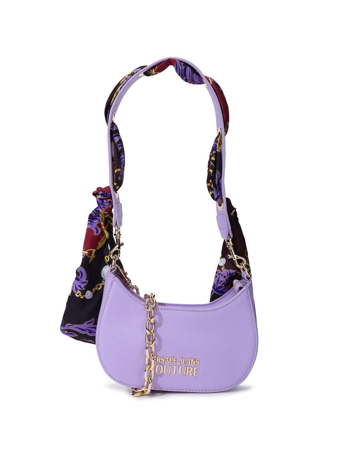 versace jeans couture leather structured shoulder bag