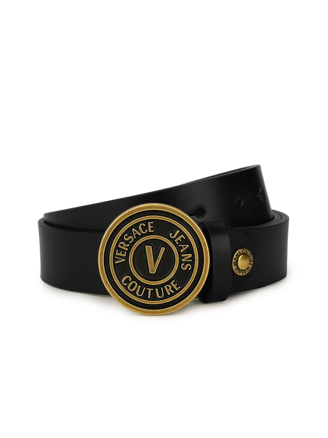 versace jeans couture men leather belt