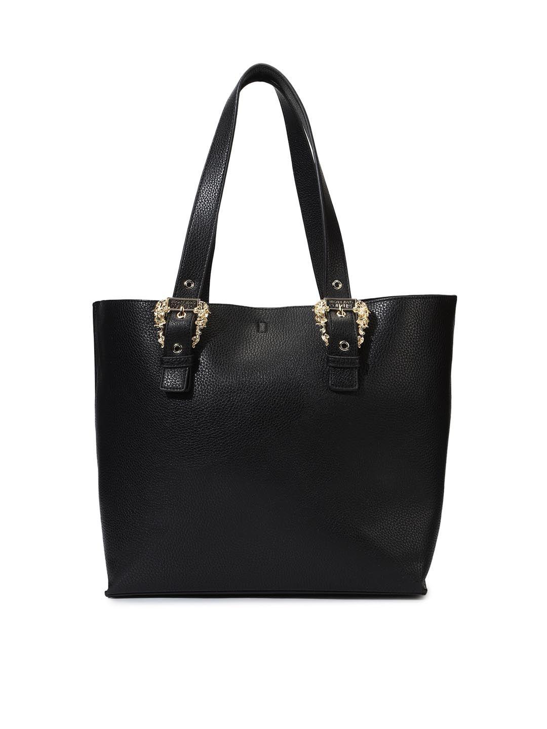 versace jeans couture oversized structured tote bag