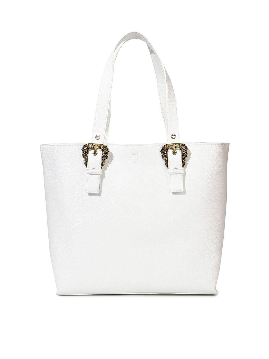 versace jeans couture structured tote bag