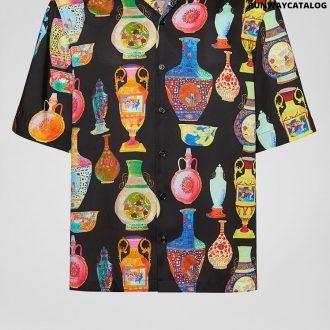 versace seven vessels print shirt