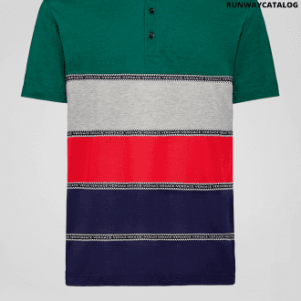 versace striped polo shirt
