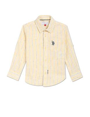 vertical stripe cotton shirt