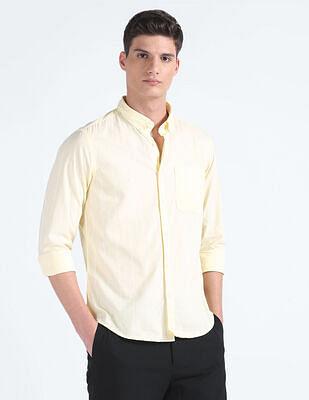 vertical stripe cotton shirt