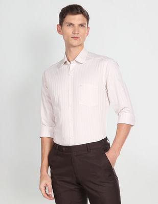 vertical stripe cotton shirt