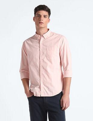 vertical stripe cotton shirt