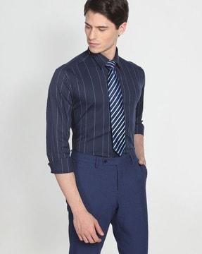 vertical stripe formal shirt