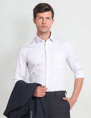 vertical stripe manhattan slim fit shirt