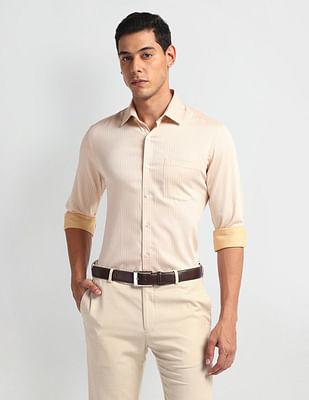 vertical stripe manhattan slim fit shirt