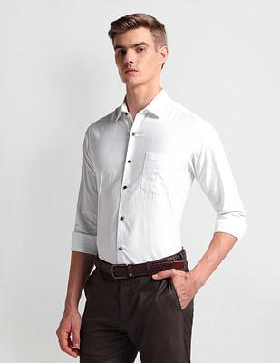 vertical stripe manhattan slim fit shirt