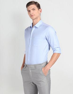 vertical stripe slim shirt