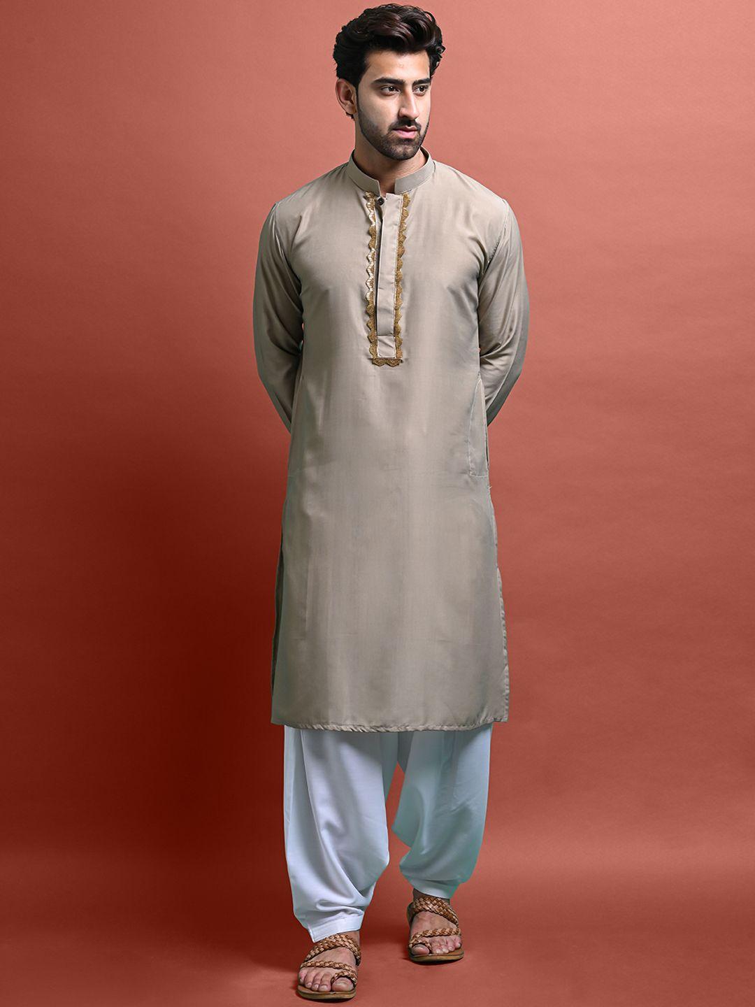 vesham mandarin collar kurta with patiala