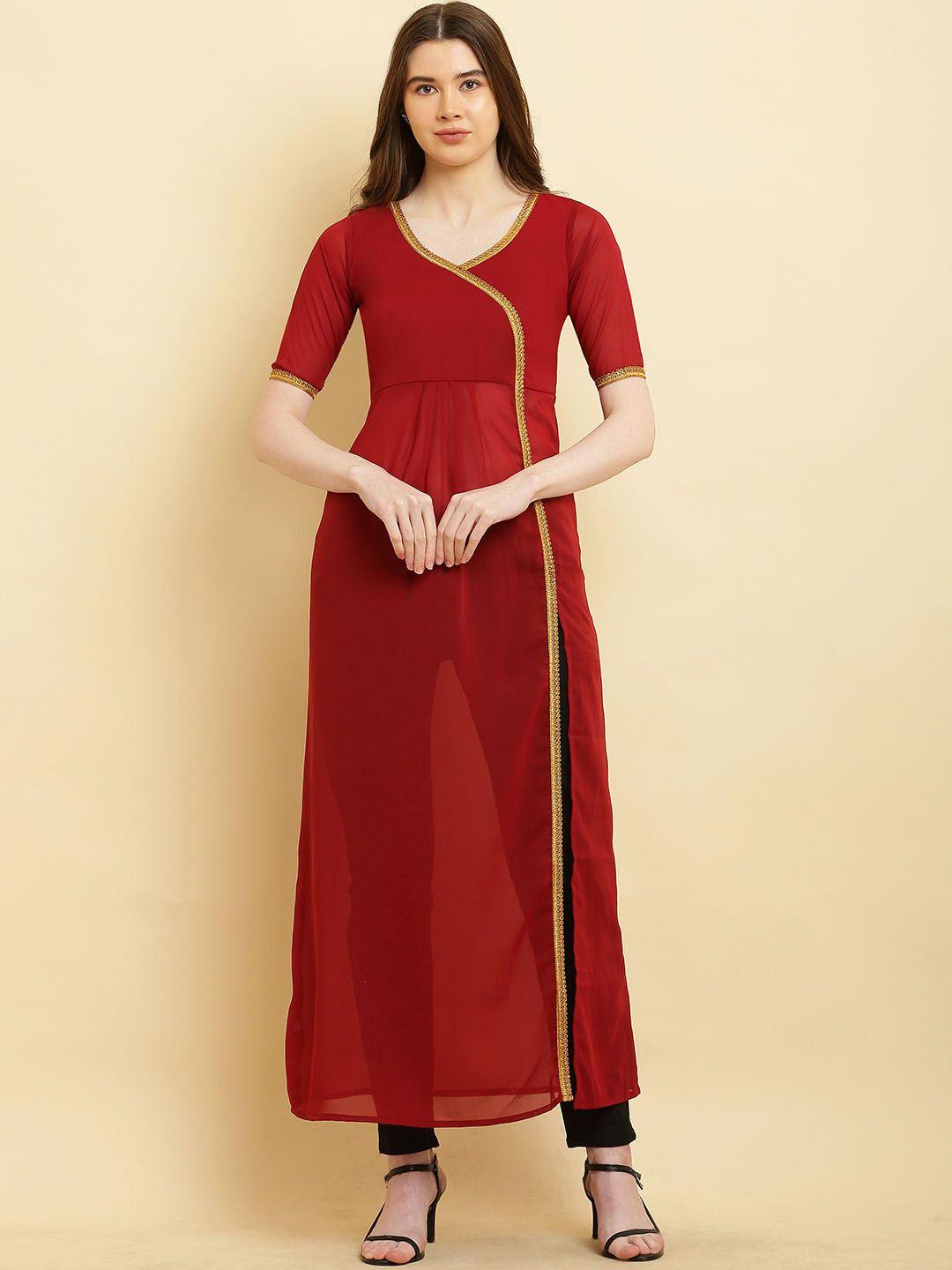 vesicle women thread work georgette kurta