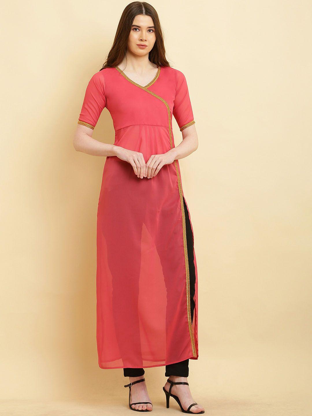 vesicle women thread work georgette kurta