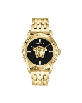 vesn00922 gold-plated round shape watch