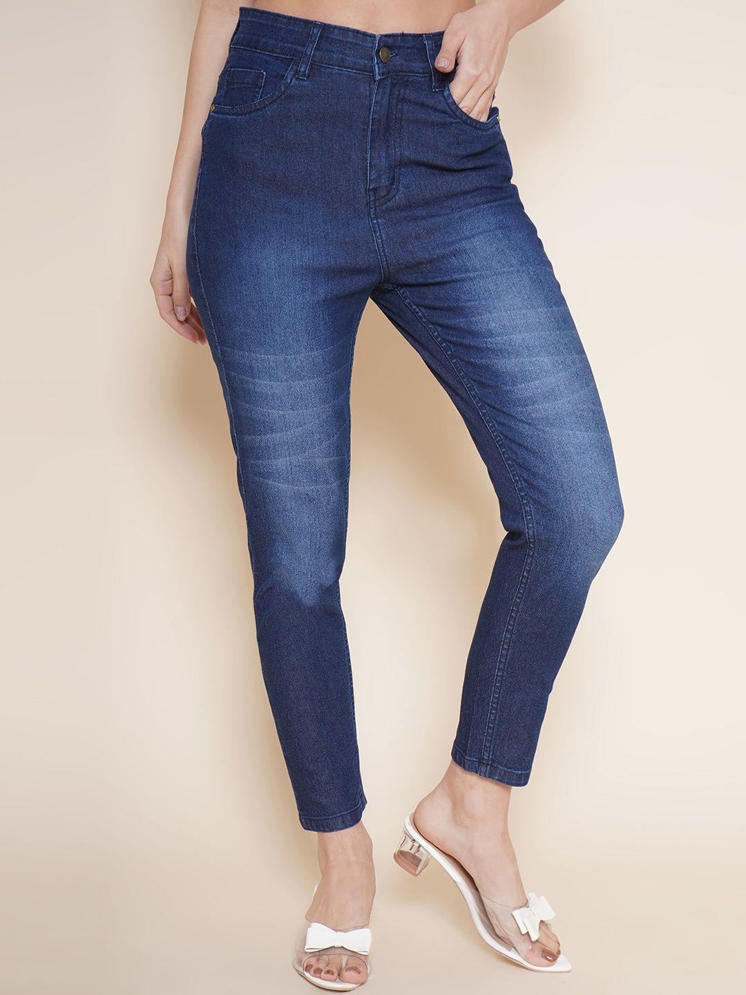 vestido modas women skinny fit high-rise light fade stretchable jeans