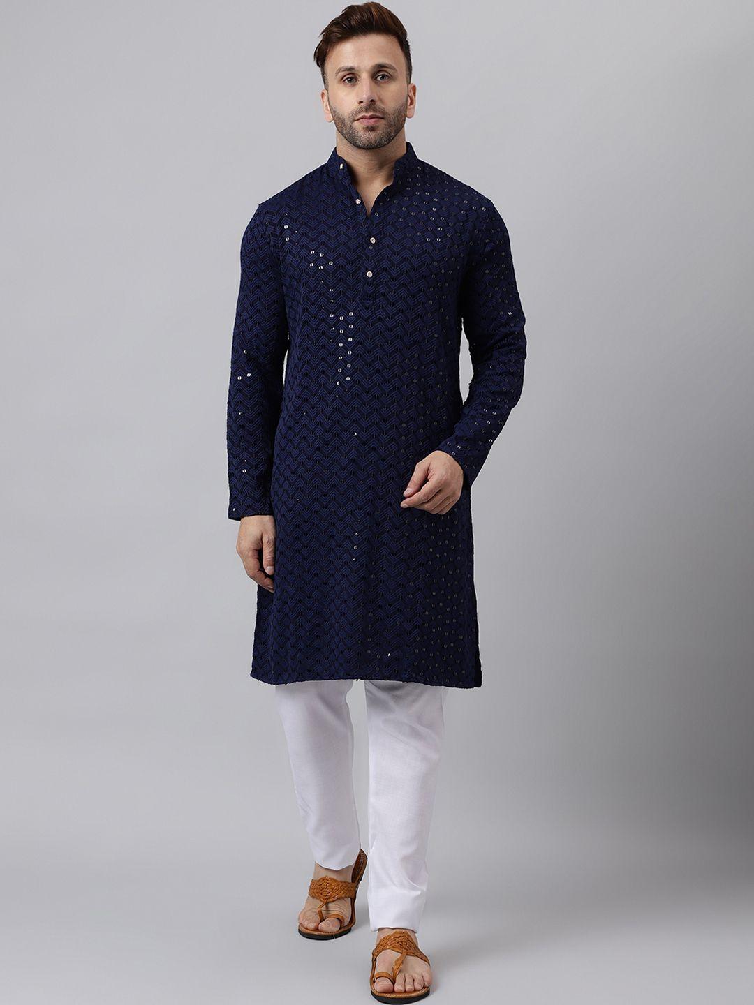 vgyaan embellished straight kurta with pyjamas