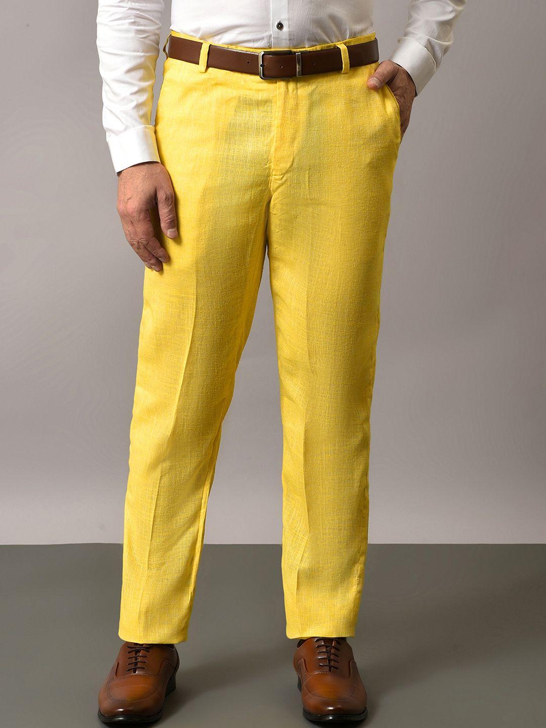 vgyaan men original mid-rise formal trousers