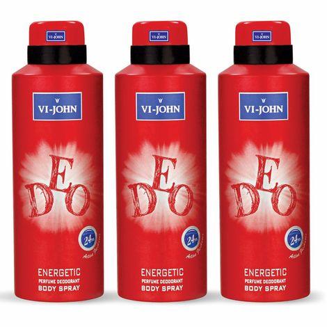 vi - john irresistible scent fresh & soothing good fragrance energetic deo (pack of 3) 175ml each