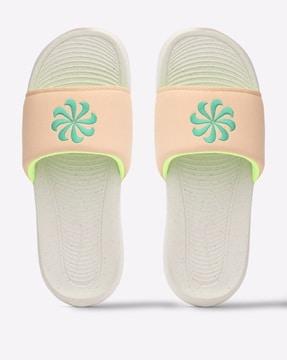 victori one embroidered sliders