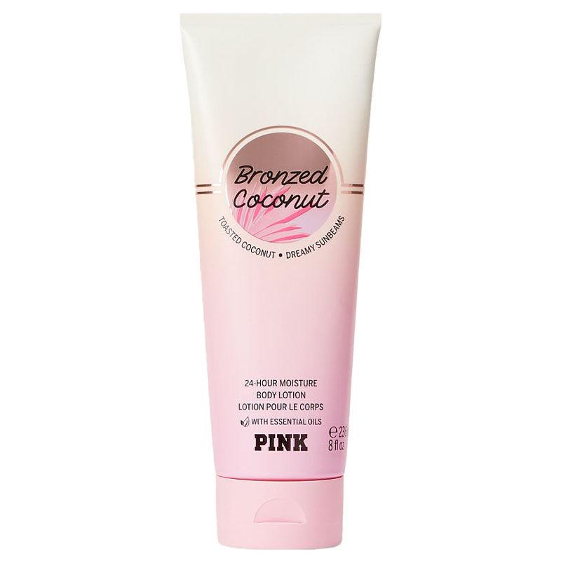 victoria's secret pink 24-hour moisture body lotion toasted coconut dreamy sunbeams bronzed coconut