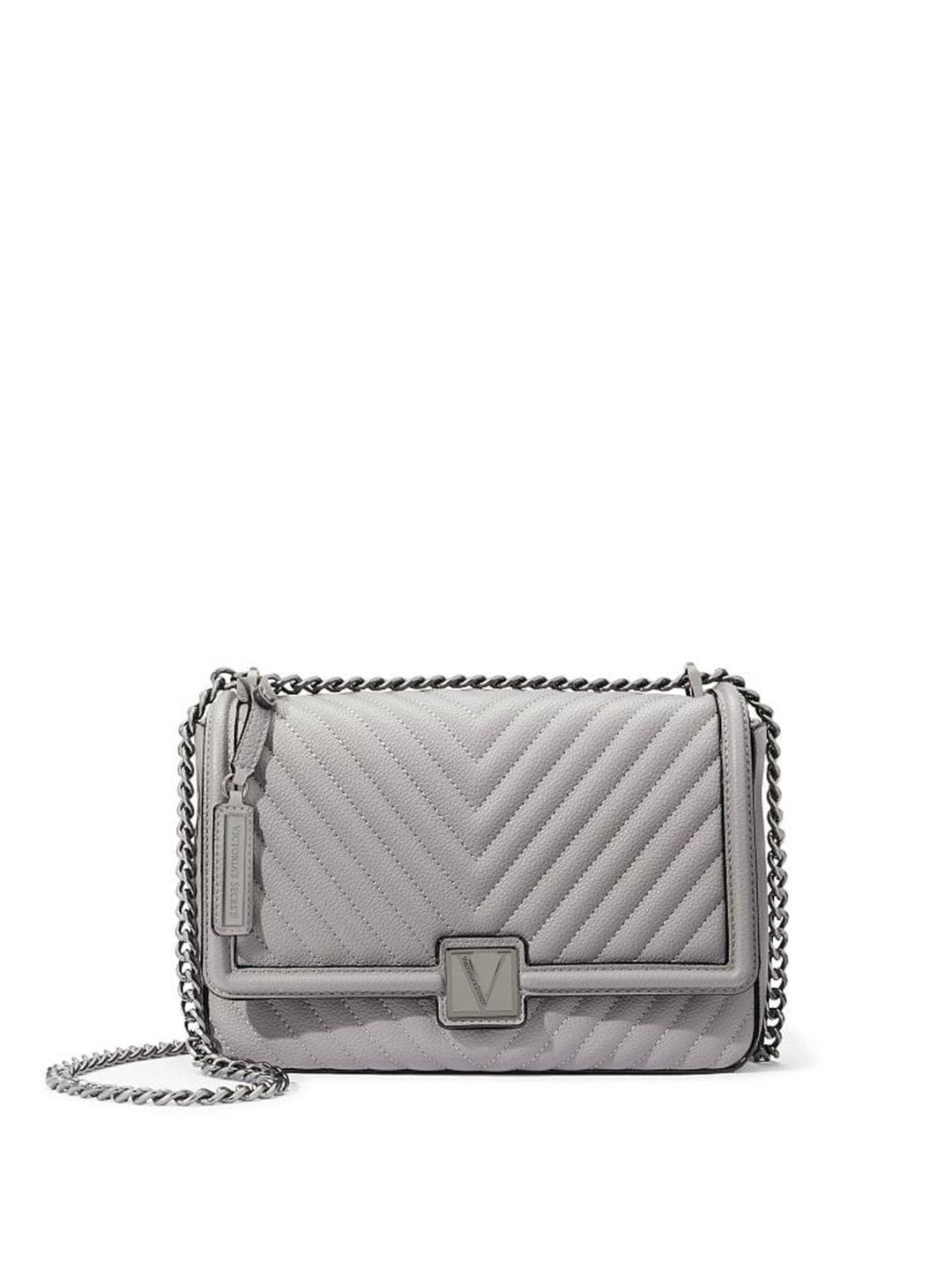 victoria's secret structured sling bag with quilted detail