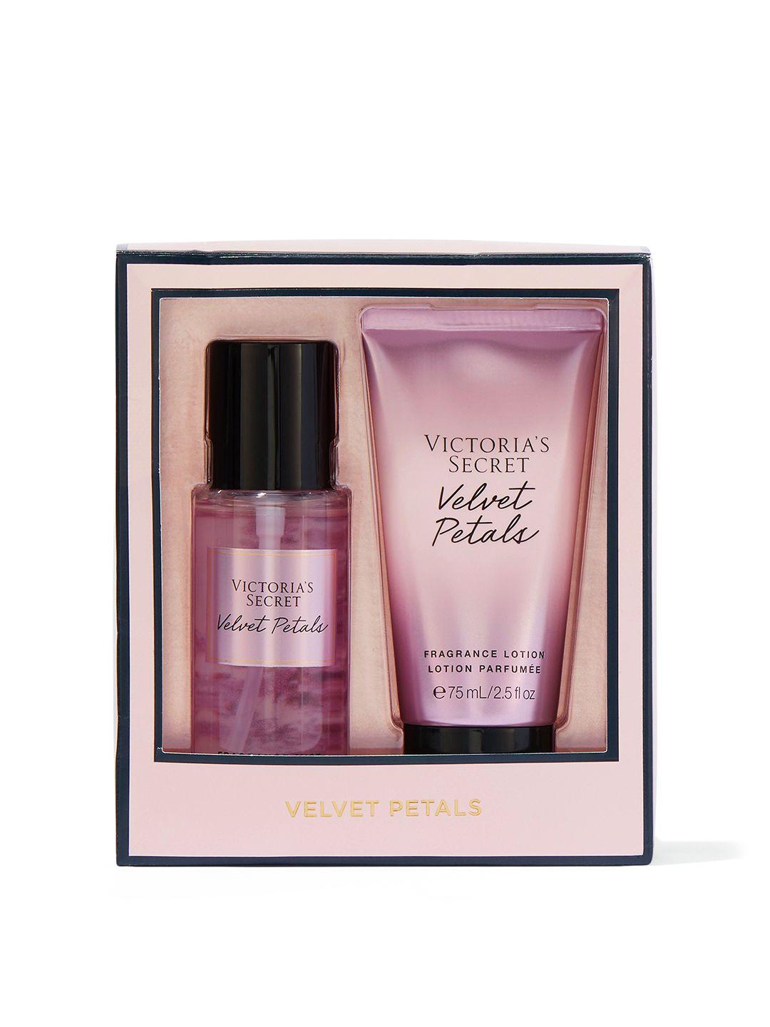 victoria's secret velvet petals mini mist & lotion duo