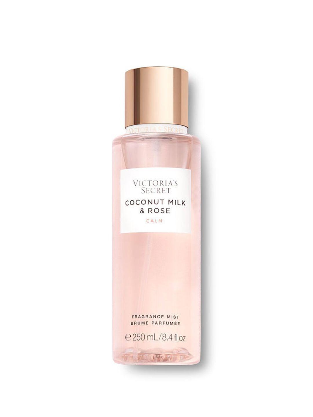 victoria's secret women coconut milk & rose calm fragrance body mist - 250ml