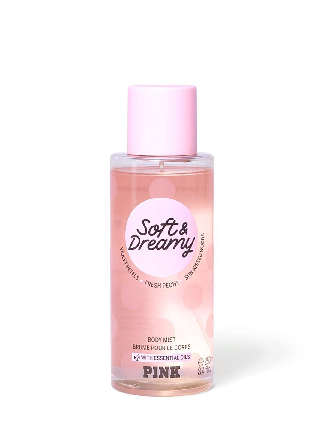 victoria's secret women soft & dreamy fragrance body mist with essential oils - 250ml