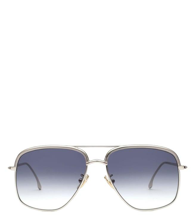 victoria beckham vb 200 040 57 s blue uv protection aviator sunglasses for women