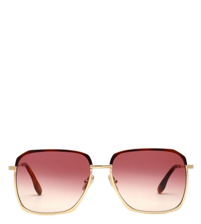 victoria beckham vb 207 712 59 s pink uv protection square sunglasses for women