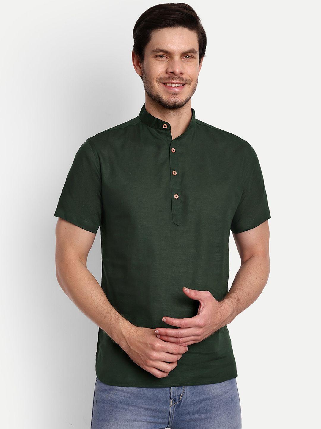 vida loca men green thread work kurta