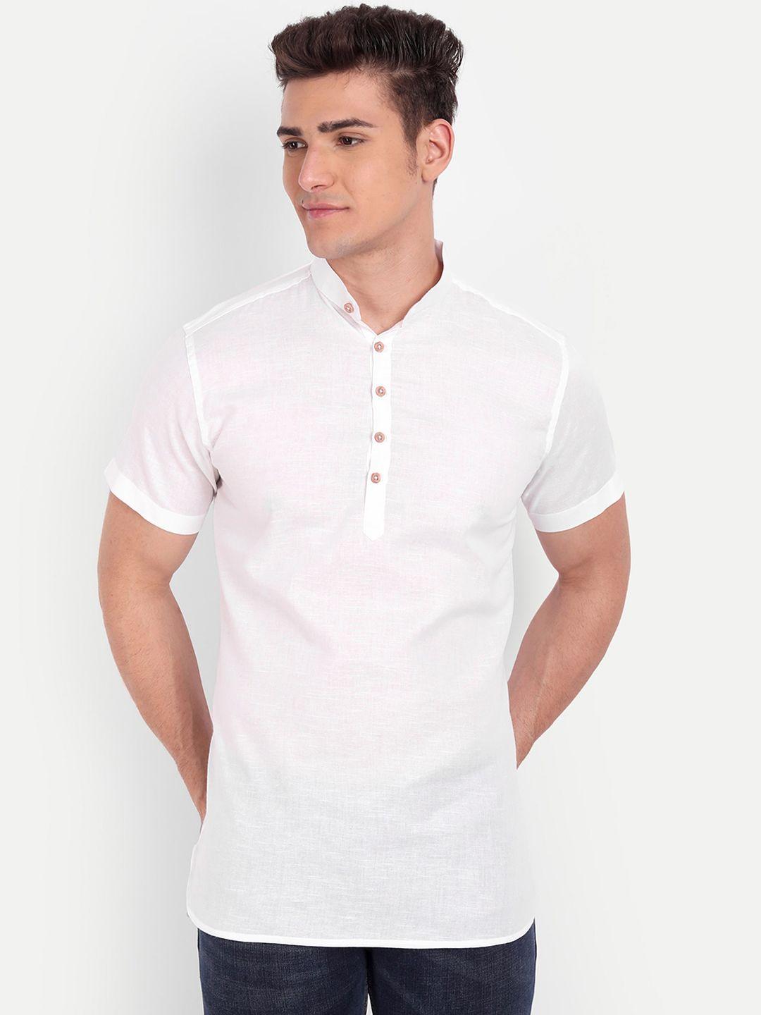 vida loca men white thread work kurta